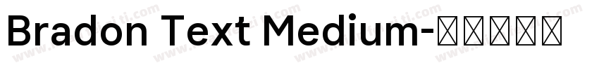 Bradon Text Medium字体转换